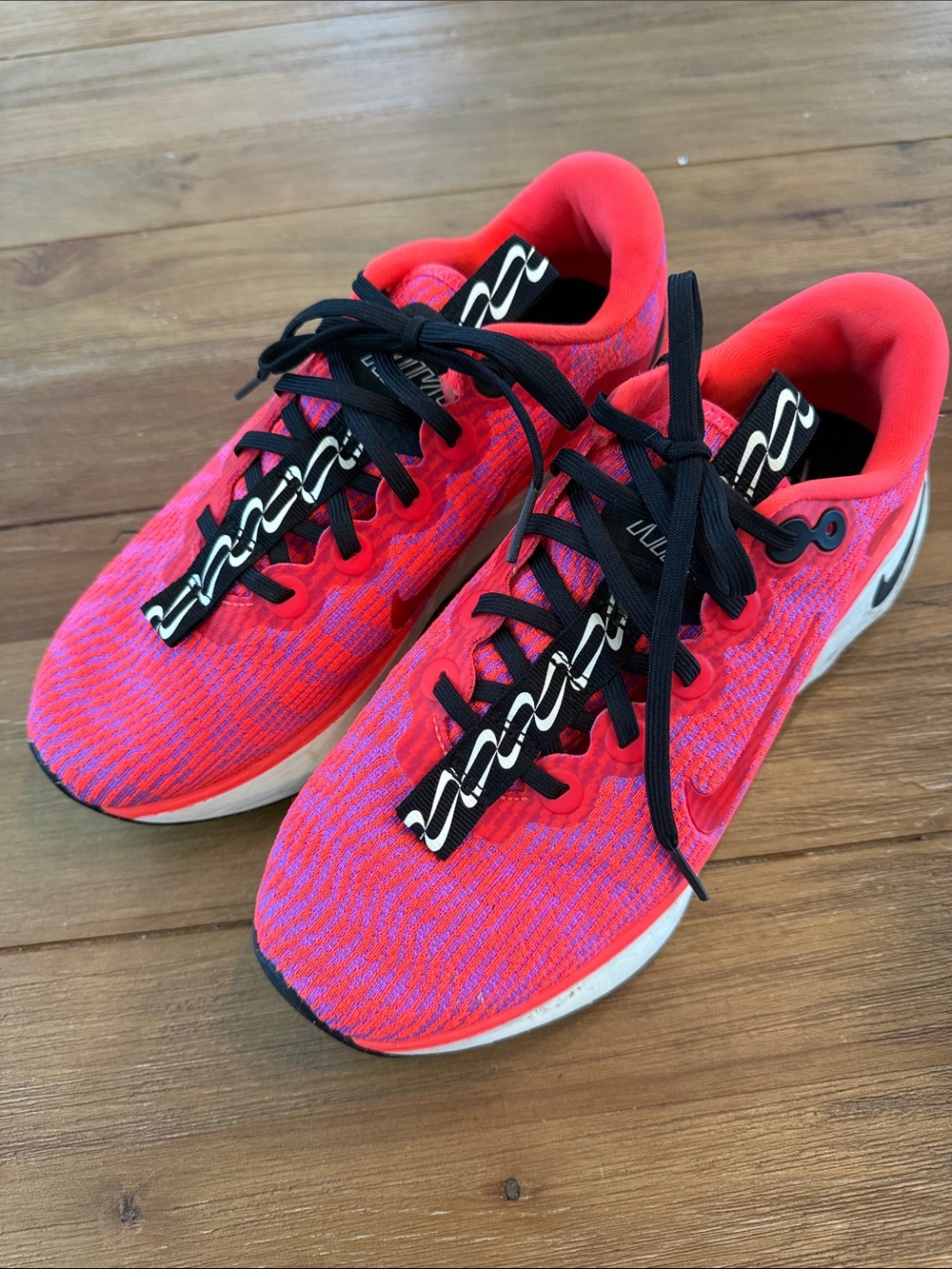 Nike Women's Running Shoes in Bright Pink and Purple Knit size 8
